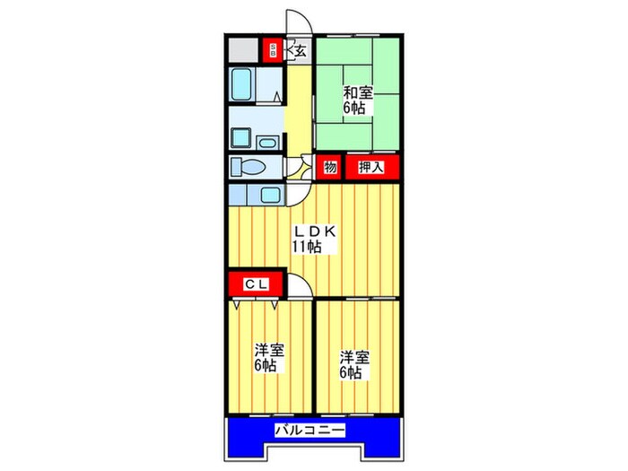 メゾンモンソレ－イユの物件間取画像