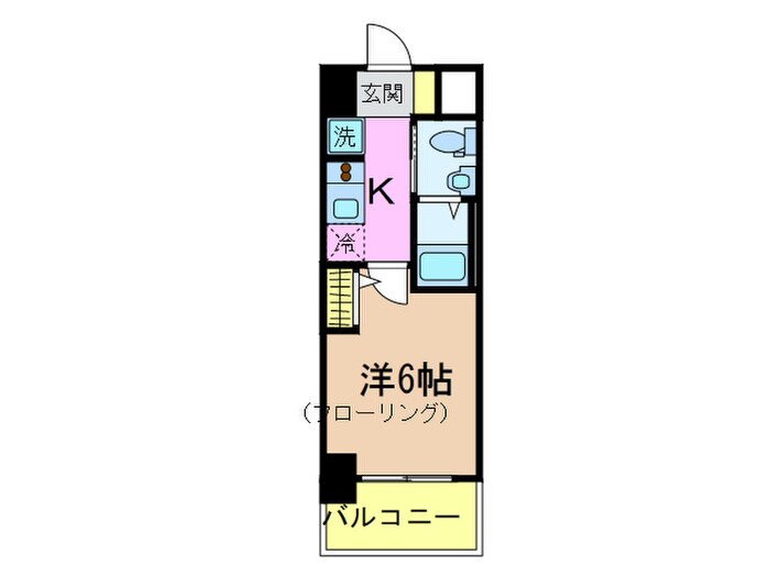 ｴｽﾃﾑﾌﾟﾗｻﾞ神戸西Ⅳｲﾝﾌｨﾆﾃｨ(1102)の物件間取画像