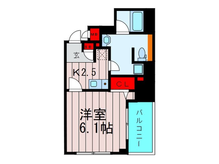 フォレステージュ北堀江の物件間取画像
