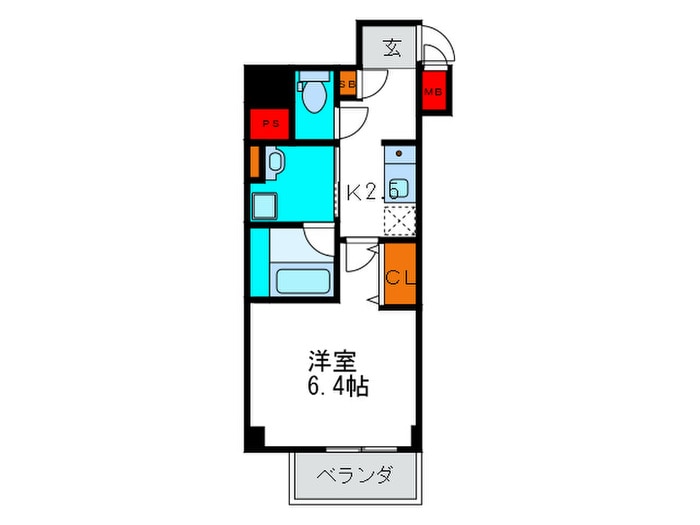 フォレステージュ北堀江の物件間取画像