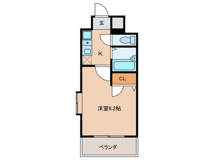 ｴｽﾘｰﾄﾞ京橋ｽﾃｰｼｮﾝﾌﾟﾗｻﾞ(201)の物件間取画像