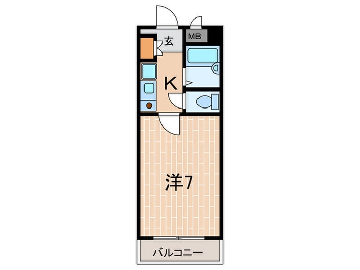 たけさだハイツⅡの物件間取画像