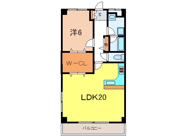 メイピ－ス芦屋の物件間取画像