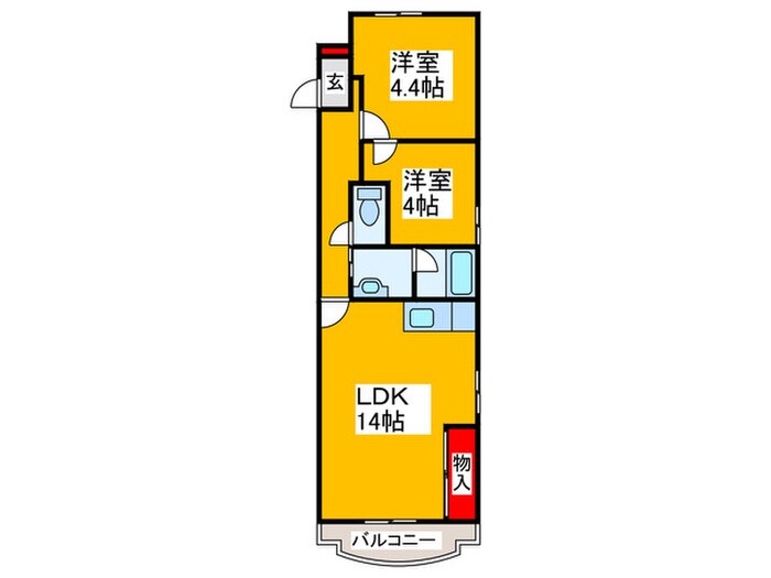 パークレジデンス北野田の物件間取画像