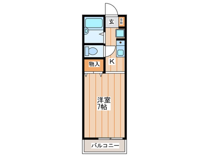 プレジール２の物件間取画像