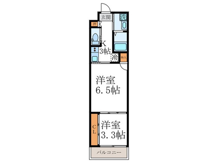 仮)ｱｸｱﾌﾟﾚｲｽ京都聚楽第（102）の物件間取画像