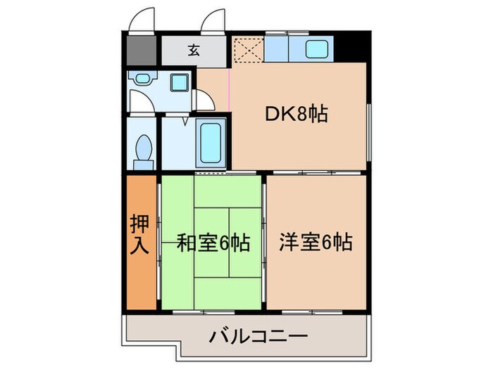 リバ－シティ久の物件間取画像