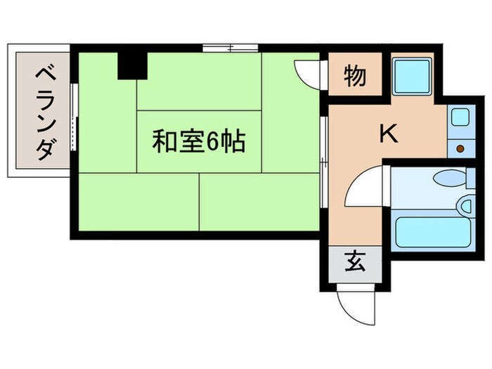 サンハイツたかとりの物件間取画像