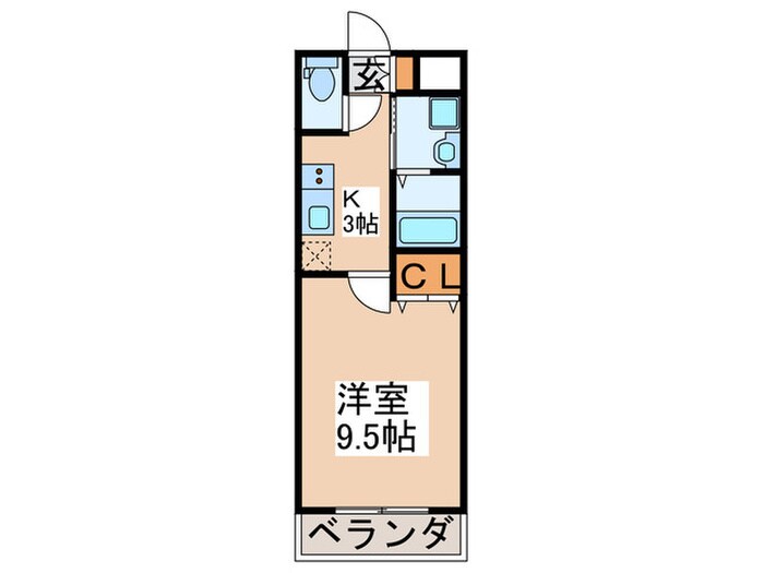 コンフォート弁天の物件間取画像