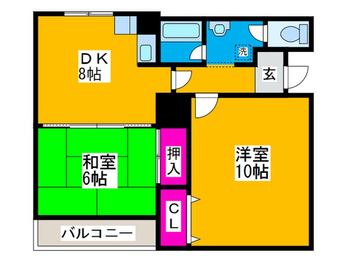 ウィングコート南栄の物件間取画像