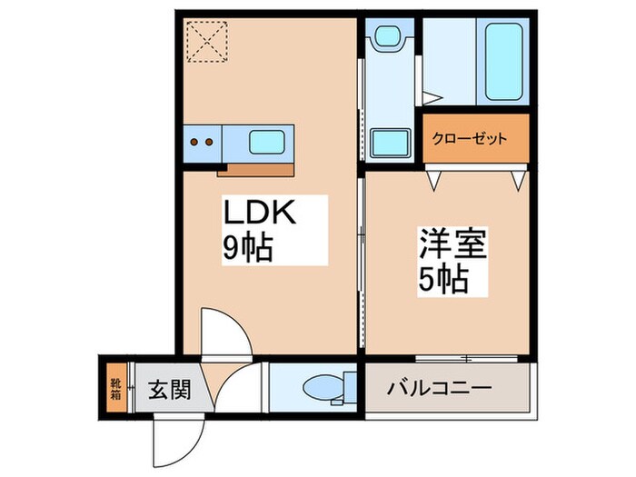 ノイヴェル東住吉の物件間取画像