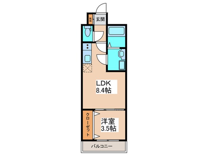 ノイヴェル東住吉の物件間取画像