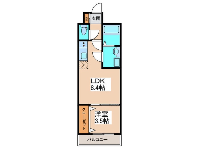 ノイヴェル東住吉の物件間取画像