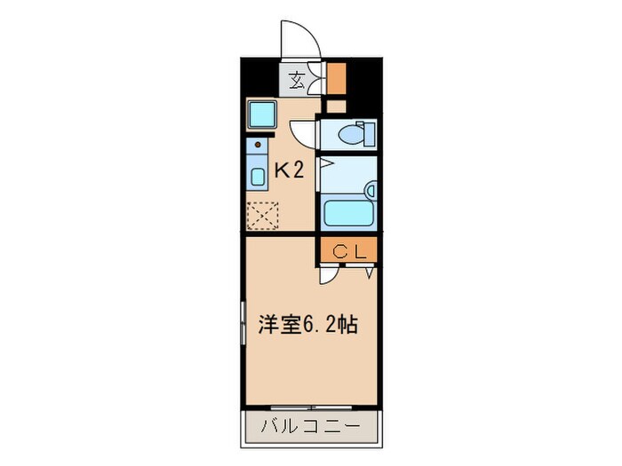 ｴｽﾘｰﾄﾞ京橋ｽﾃｰｼｮﾝﾌﾟﾗｻﾞ(401)の物件間取画像