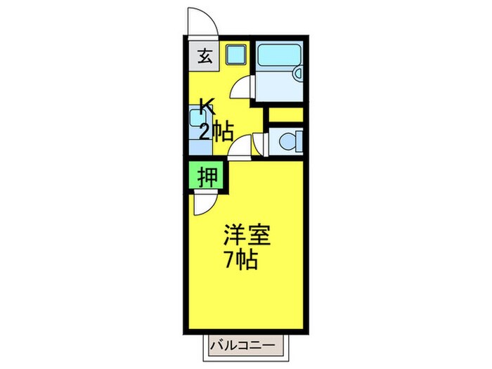 グリーンハイツ山中の物件間取画像