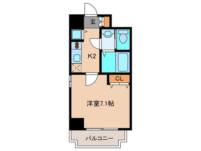 ミア・カ－サ与力町の物件間取画像