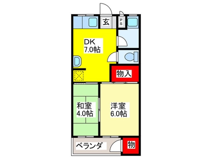 高橋マンションの物件間取画像