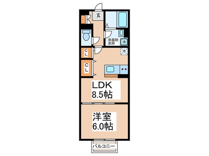 グランパルクコ－ズの物件間取画像