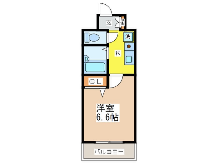 ｴｽﾘｰﾄﾞ京橋ｽﾃｰｼｮﾝﾌﾟﾗｻﾞ(408)の物件間取画像