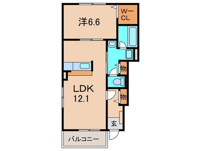 レーブ　アルブルの物件間取画像