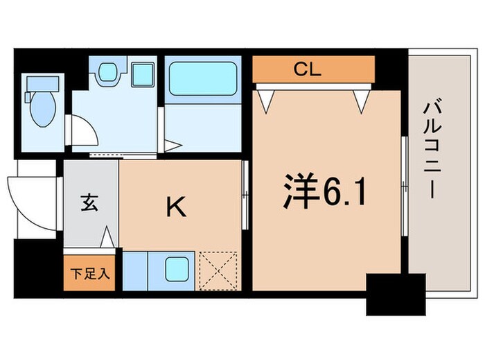 アベニューKOBE山本通の物件間取画像