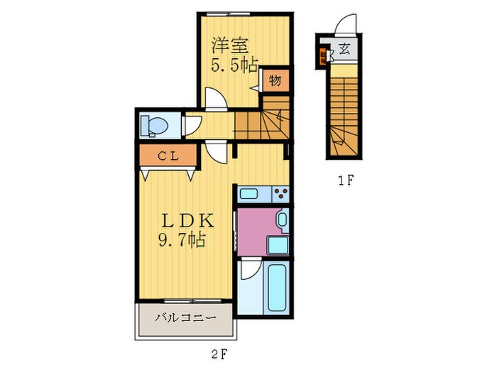 Y´ｓ　courtの物件間取画像