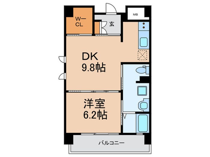 レジデンス八楽の物件間取画像