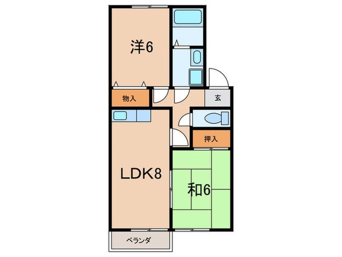 メイプルハイツの物件間取画像