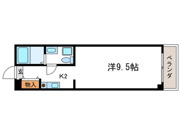 上桂くめマンションの物件間取画像