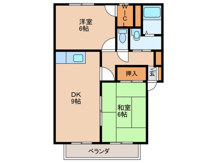 サンﾋﾞﾚｯｼﾞ吉川Ｅの物件間取画像