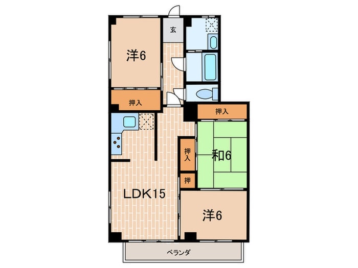 ドウェリング 北夙川の物件間取画像