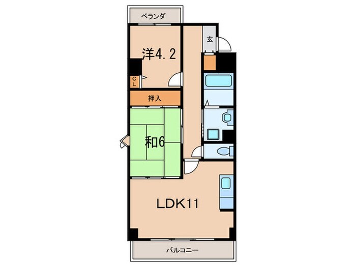 シャロームテラスの物件間取画像