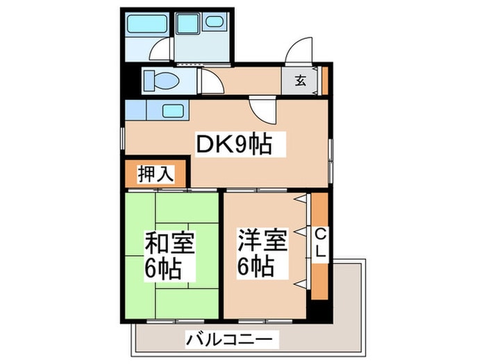 ディーセント北花田の物件間取画像