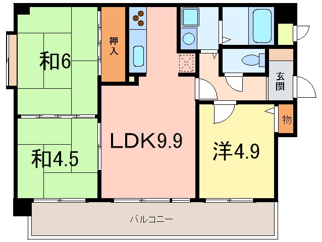 ベルレ－ブ本山の物件間取画像