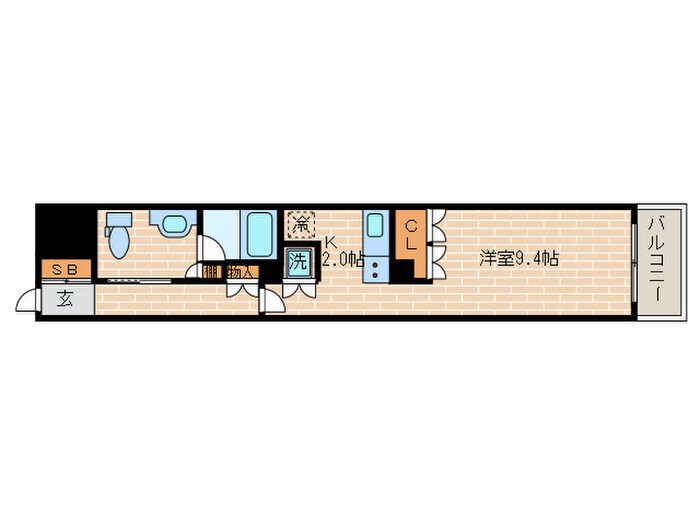 リーガル京都烏丸東（304）の物件間取画像