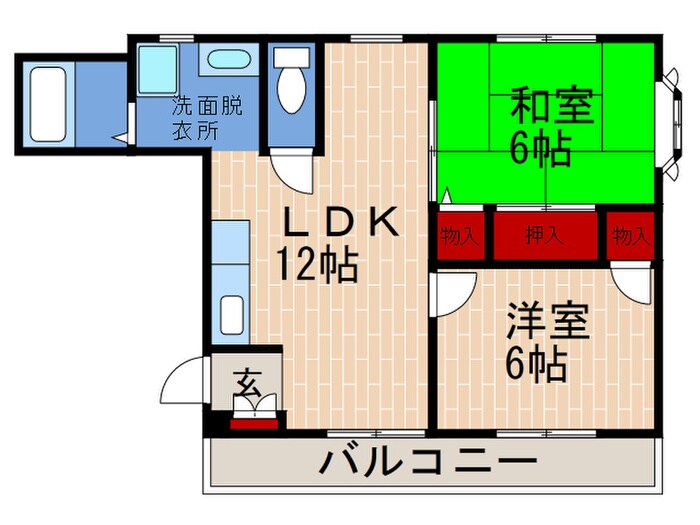 グリーンハイツ柳原の物件間取画像