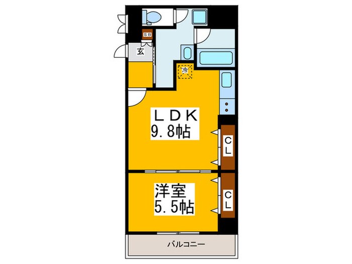 SHINSAIBASHI1921の物件間取画像