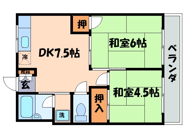 瀬田サンプラザマンションの物件間取画像