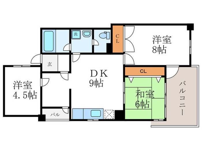 クエスト御池の物件間取画像