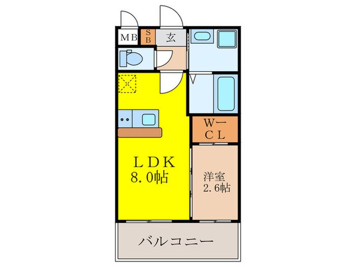 セレニテ新大阪ミラク壱番館の物件間取画像