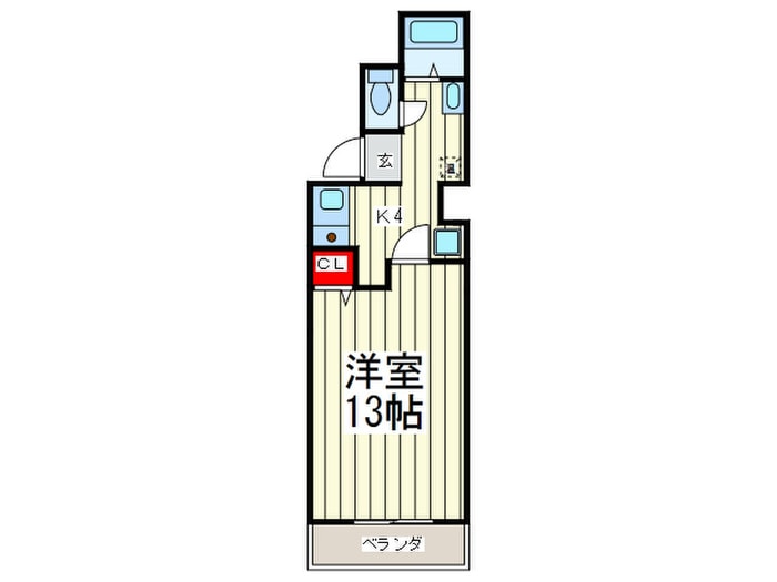 センユー四ツ橋の物件間取画像