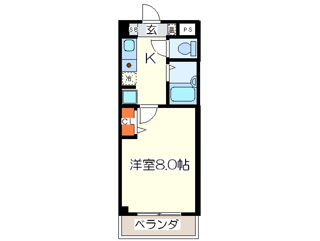 センユー四ツ橋の物件間取画像