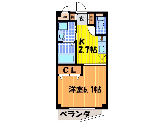 クレア－ルの物件間取画像