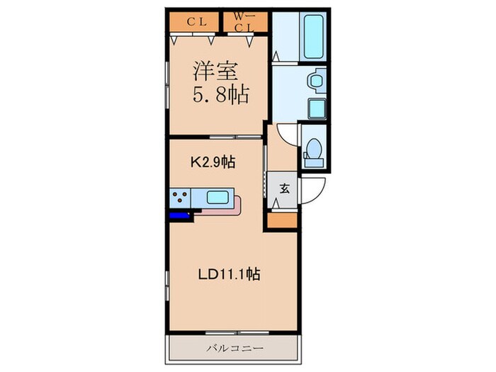 メゾン・ド・オリーブの物件間取画像