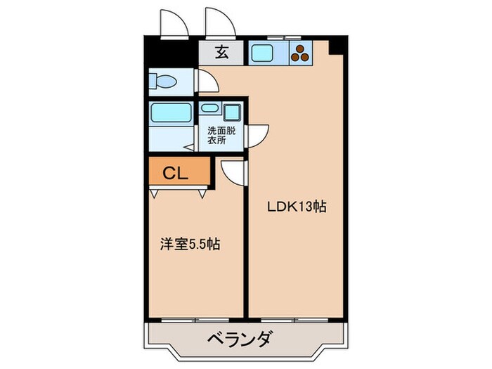 新栄プロパティ羽曳が丘の物件間取画像