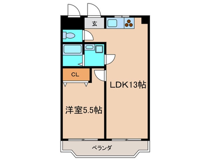 新栄プロパティ羽曳が丘の物件間取画像