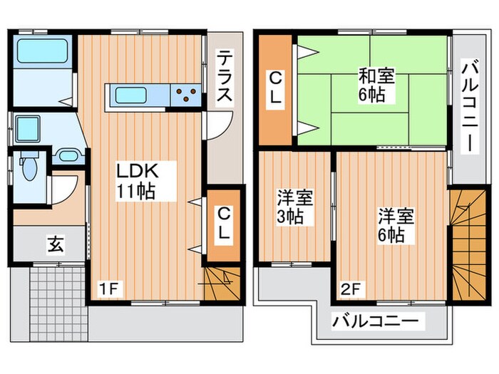 平池町一戸建の物件間取画像