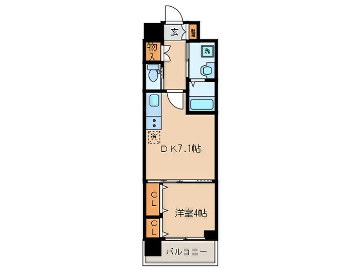ベラジオ雅び烏丸十条（502）の物件間取画像