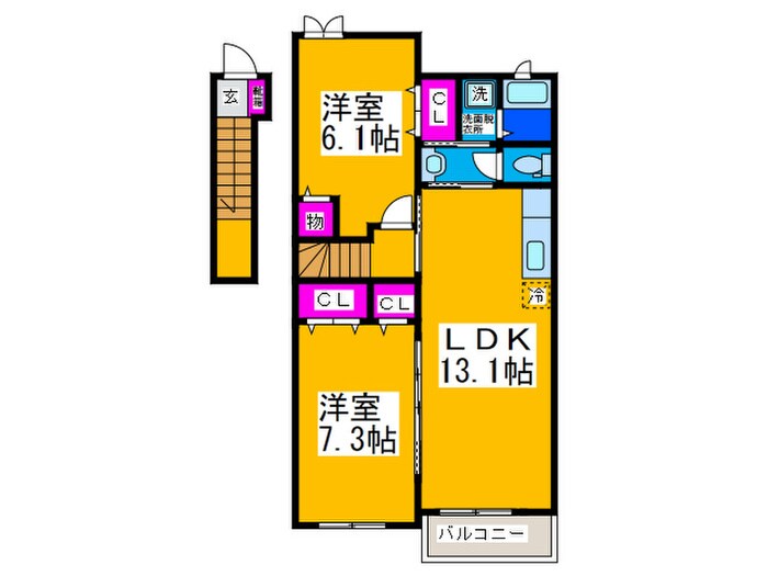 ミディの物件間取画像