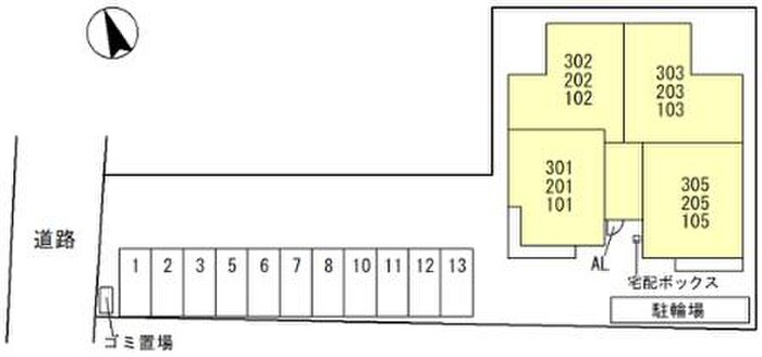 Famille八尾東の物件外観写真